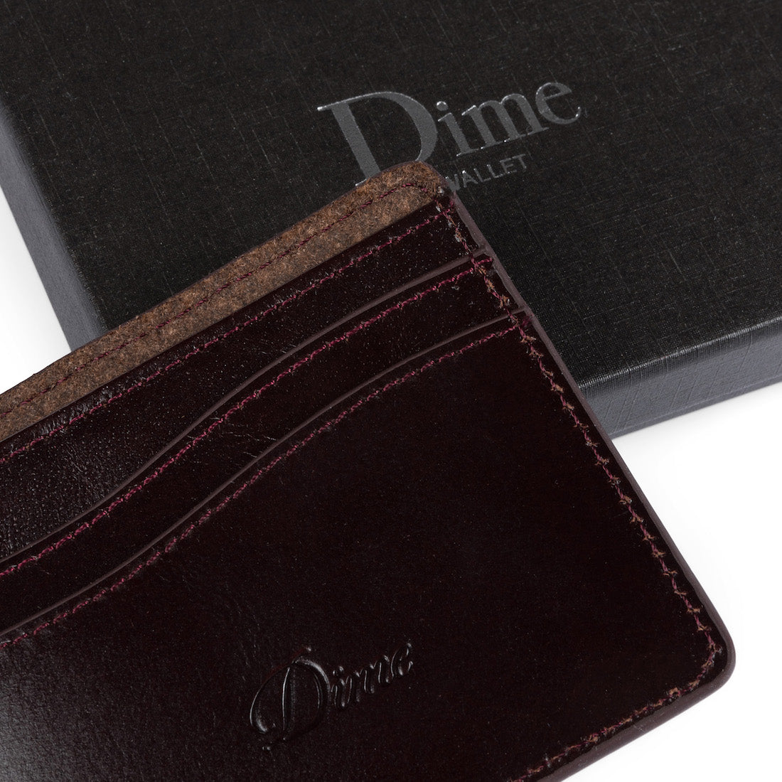 【Dime】Classic Quilted wallet - Burgundy