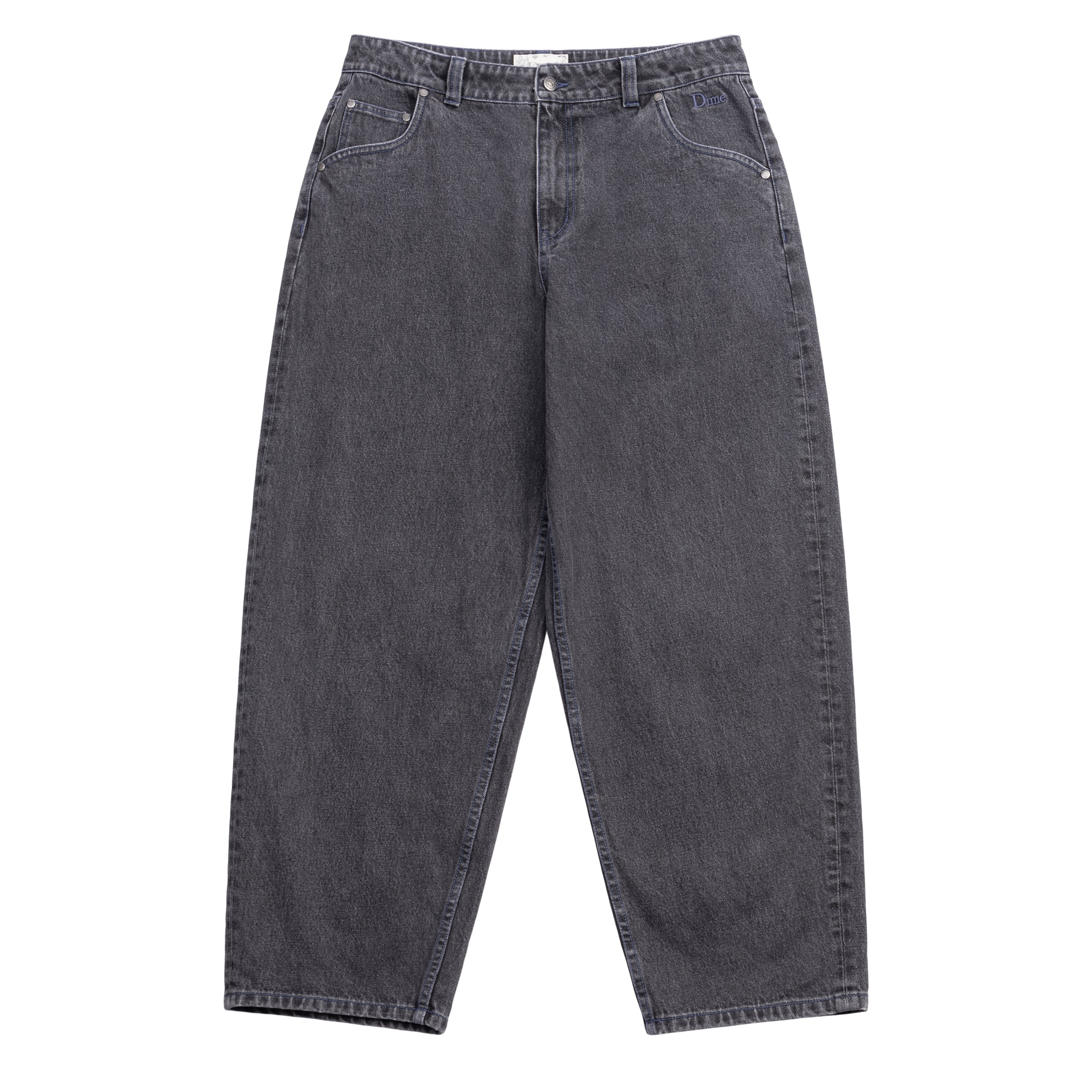 【Dime】Baggy Denim Pants - Faded Black