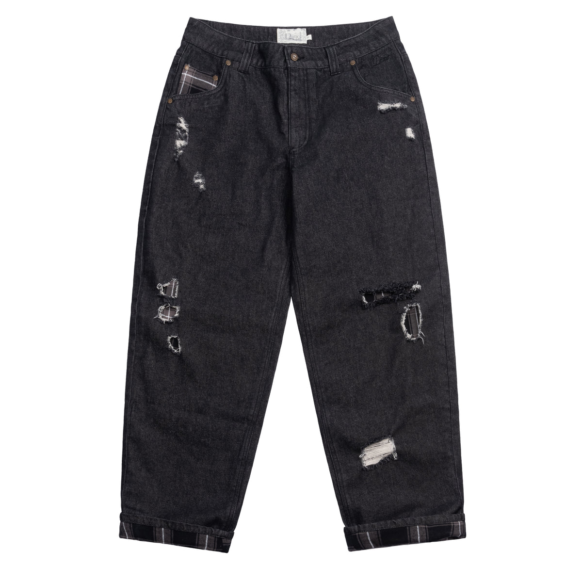 Dime】Secret Baggy Denim Pants - Black washed