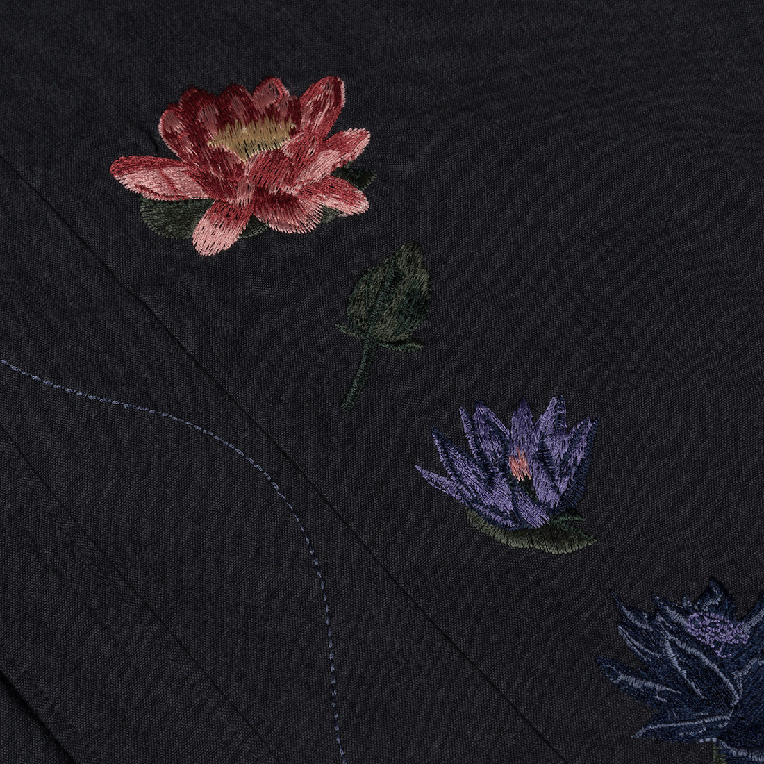 【Dime】Lotus Button Up SS - Vintage black