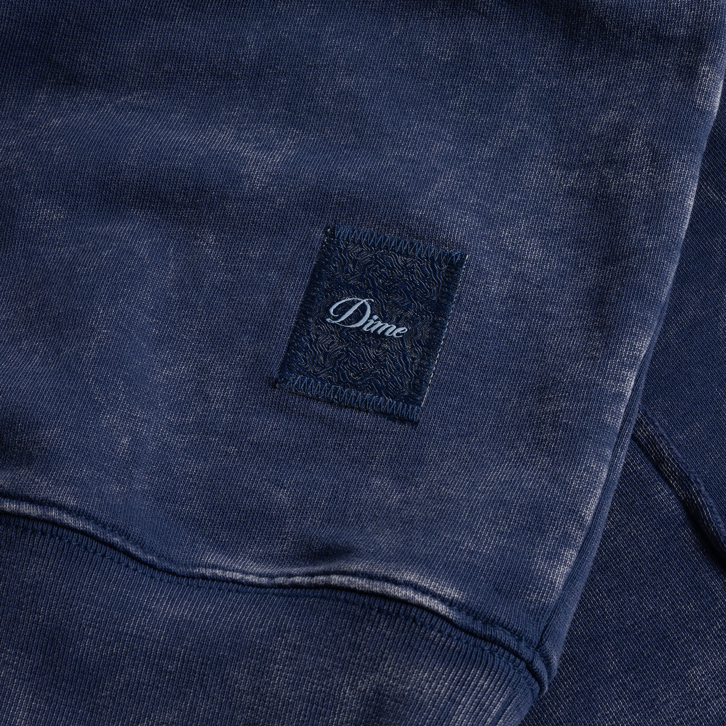 【Dime】Reverse Stitch Crewneck - Navy washed