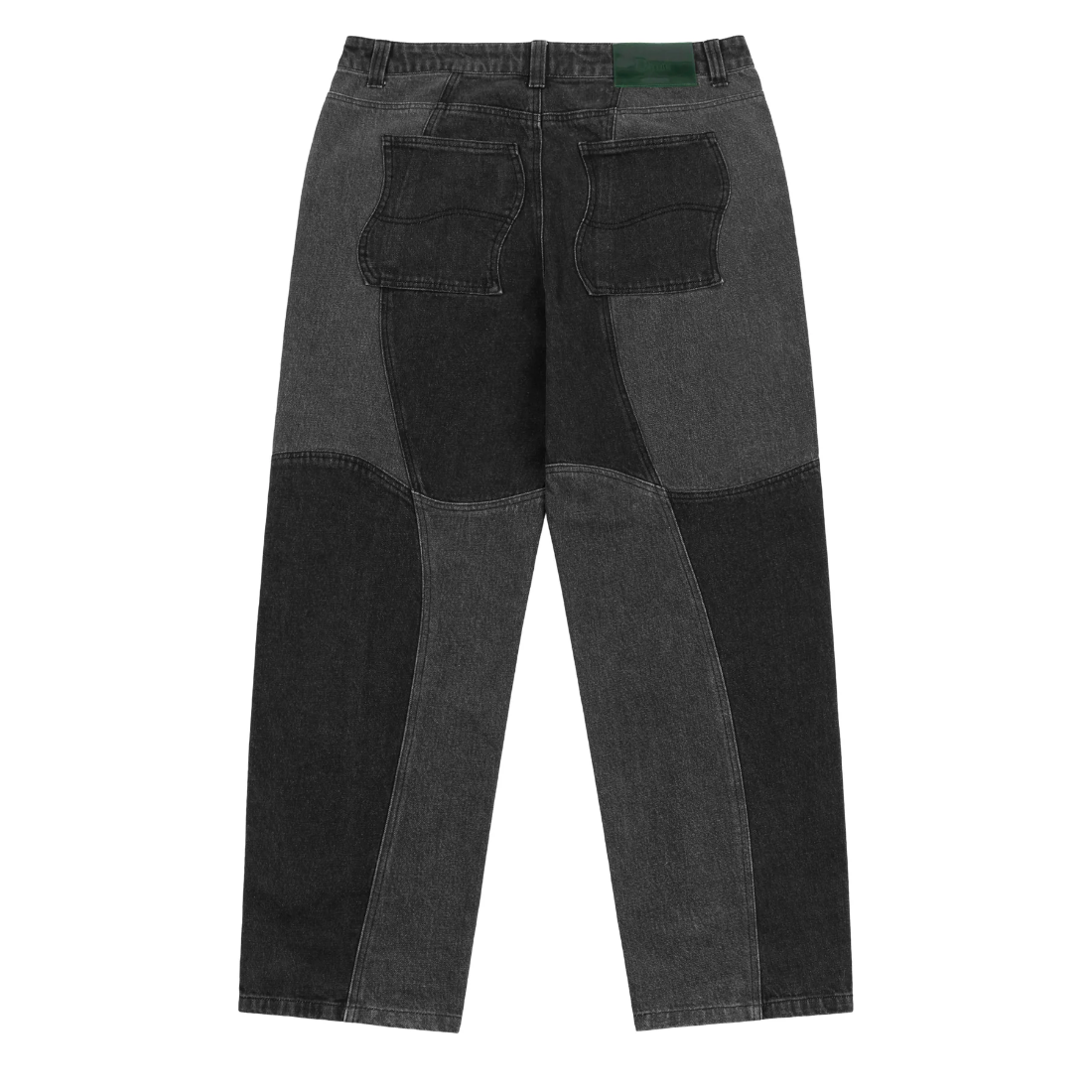 【Dime】Blocked Relaxed Denim Pants - Black washed