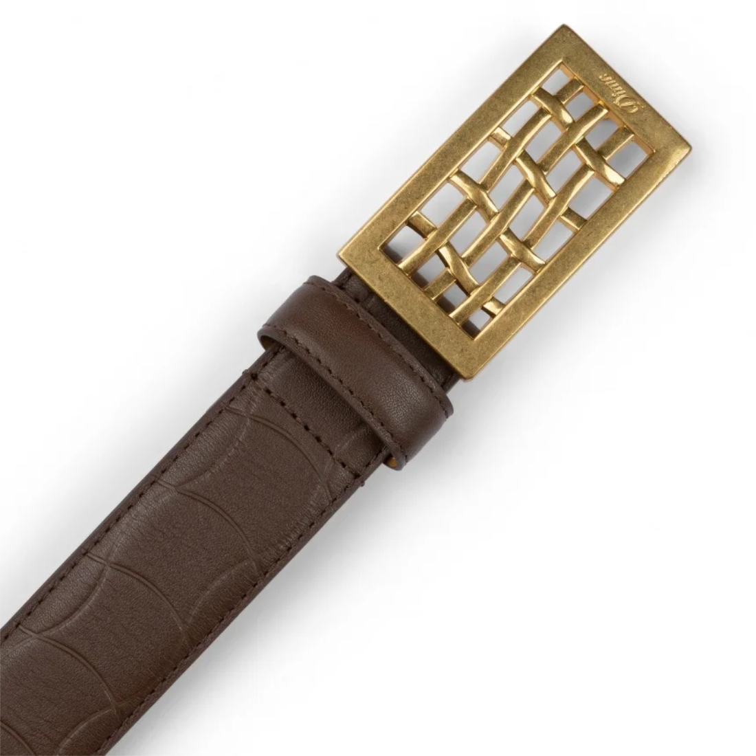 【Dime】Heavyweight Leather Belt - Brown