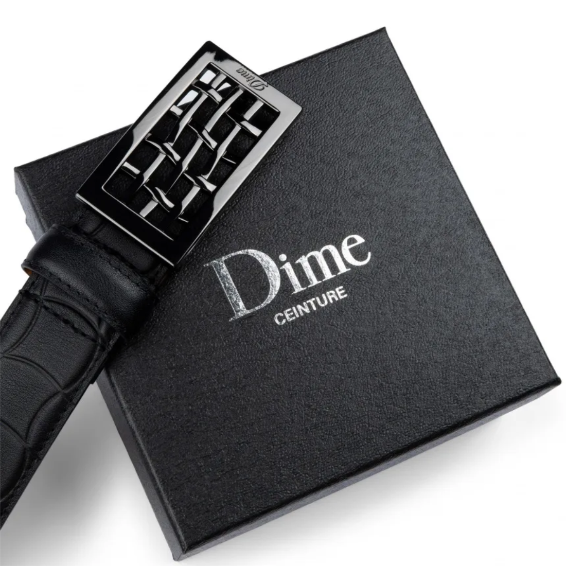 【Dime】Heavyweight Leather Belt - Black