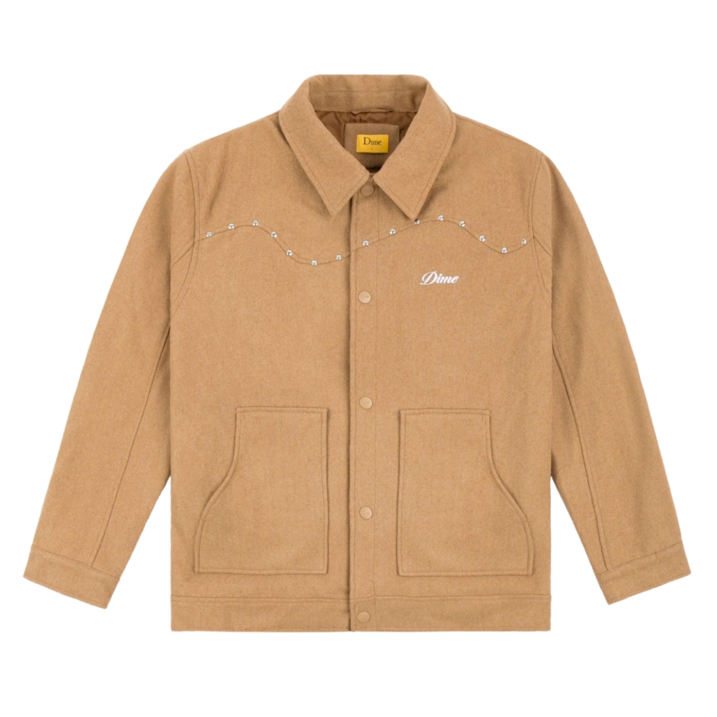 ftc【Dime】Studded Wool Bomber - Tan