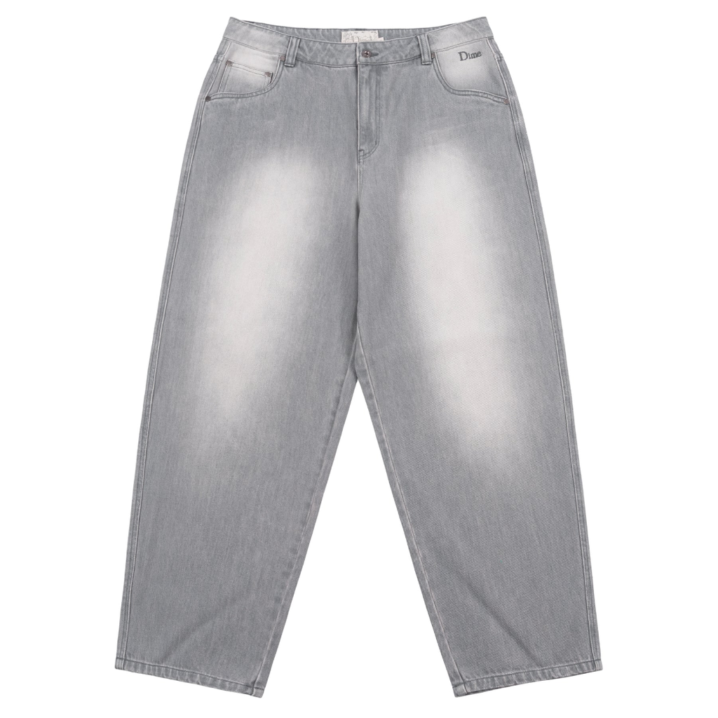 クリスマスファッション Dime】Baggy Denim Pants - Sandblasted gray パンツ