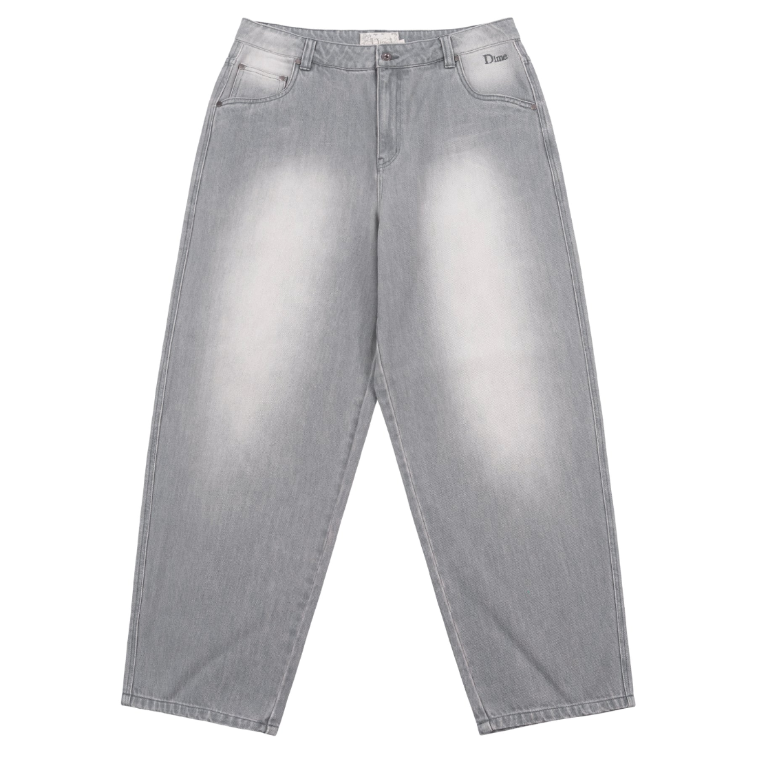 【Dime】Baggy Denim Pants - Sandblasted gray