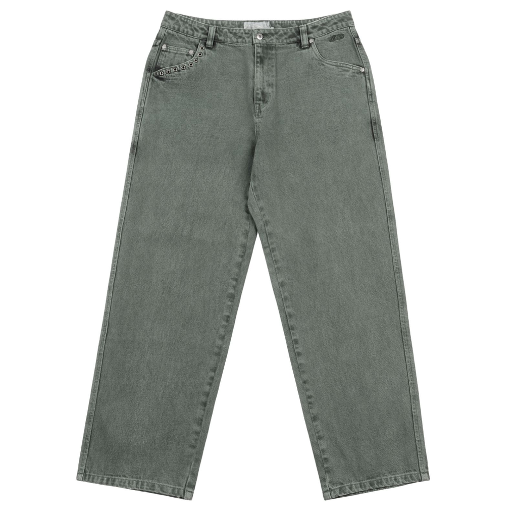Dime】Relaxed Denim Pants - Faded Green Dime】Relaxed Denim Pants - Faded Green
