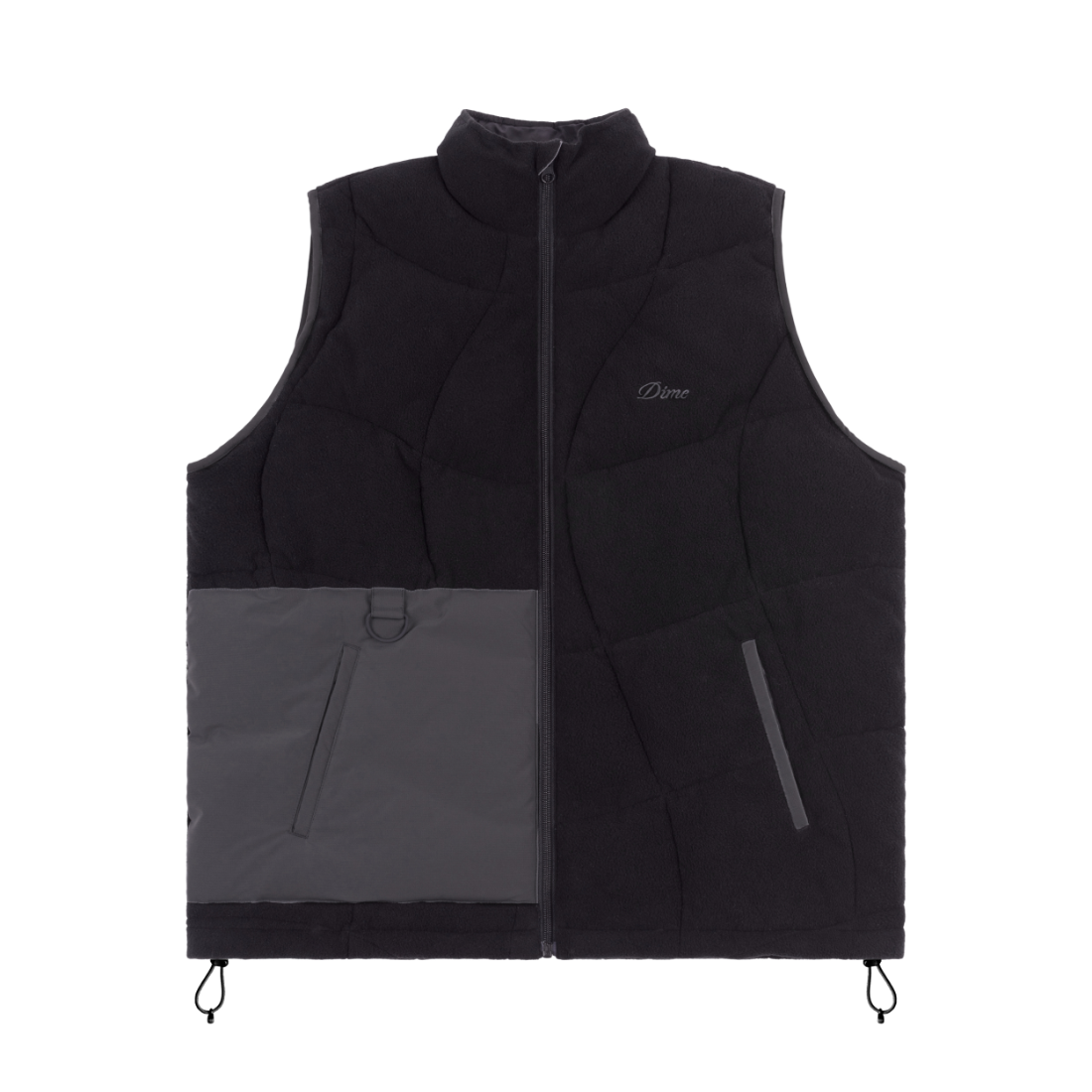 【Dime】Sleeveless Puffer - Black