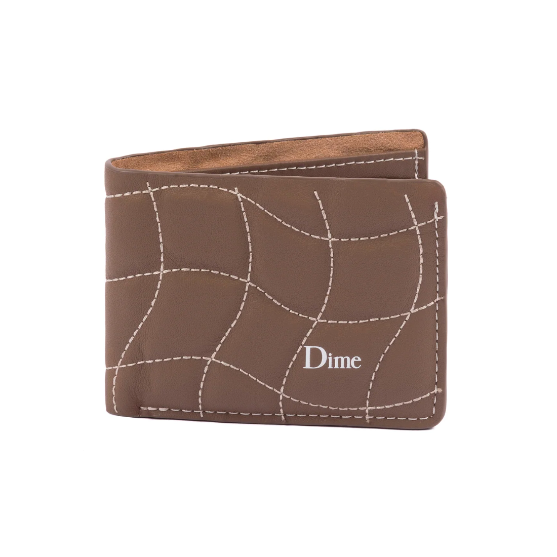 【Dime】Quilted Bifold wallet - Brown