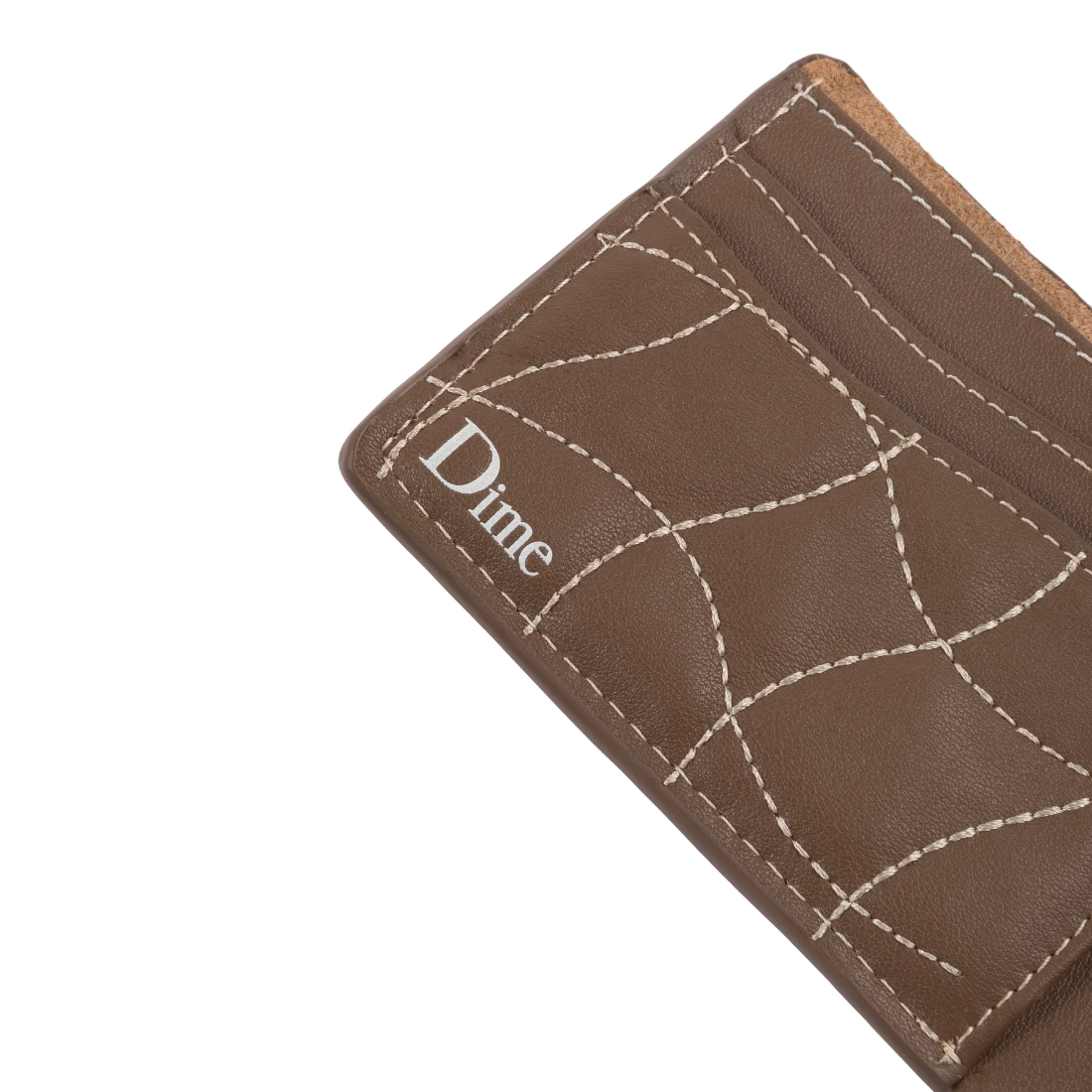 【Dime】Quilted Bifold wallet - Brown
