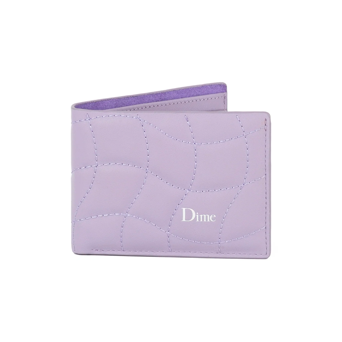 【Dime】Quilted Bifold wallet - Lavender