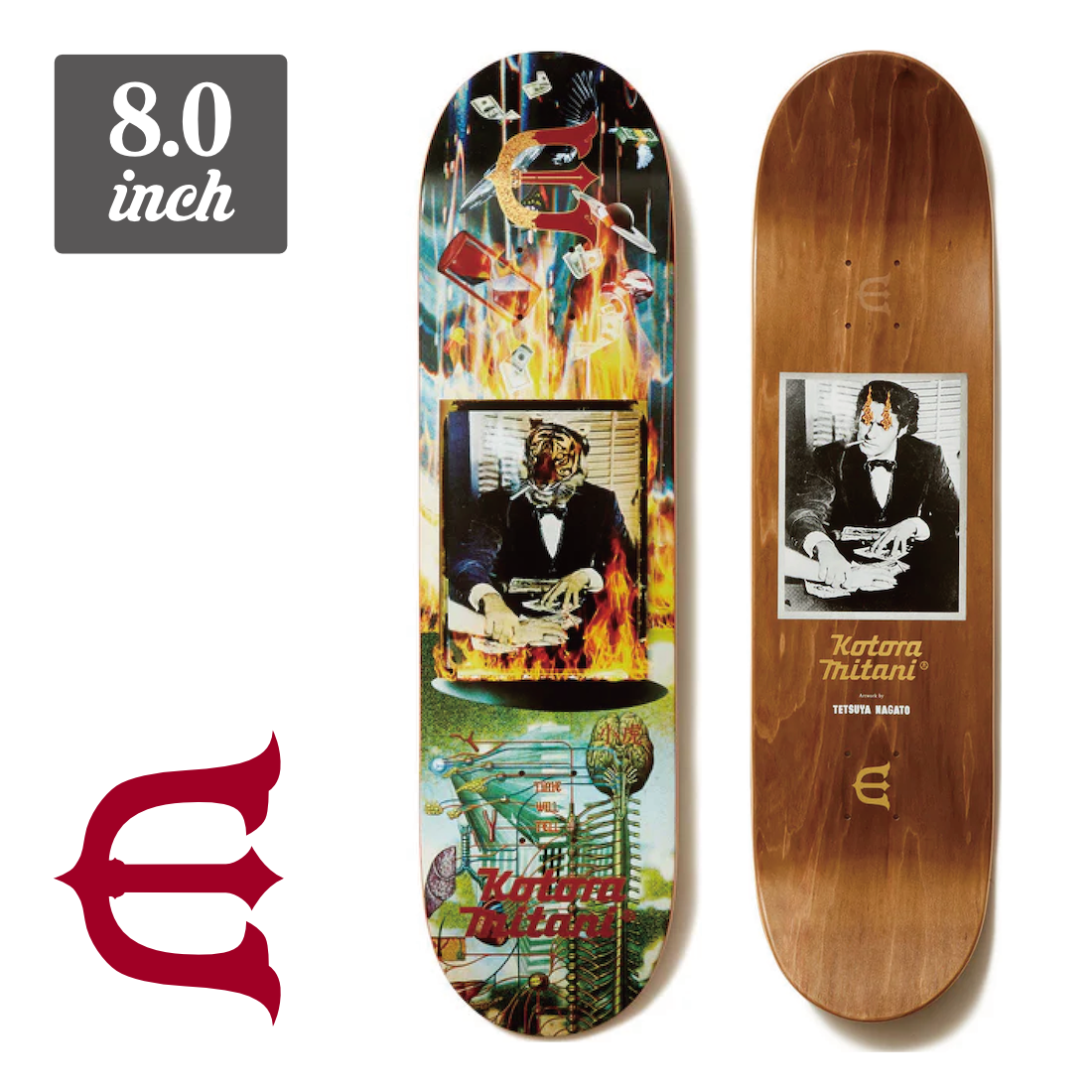 【8.0】Evisen Skateboards - TIME WILL TELL "KOTORA MITANI"