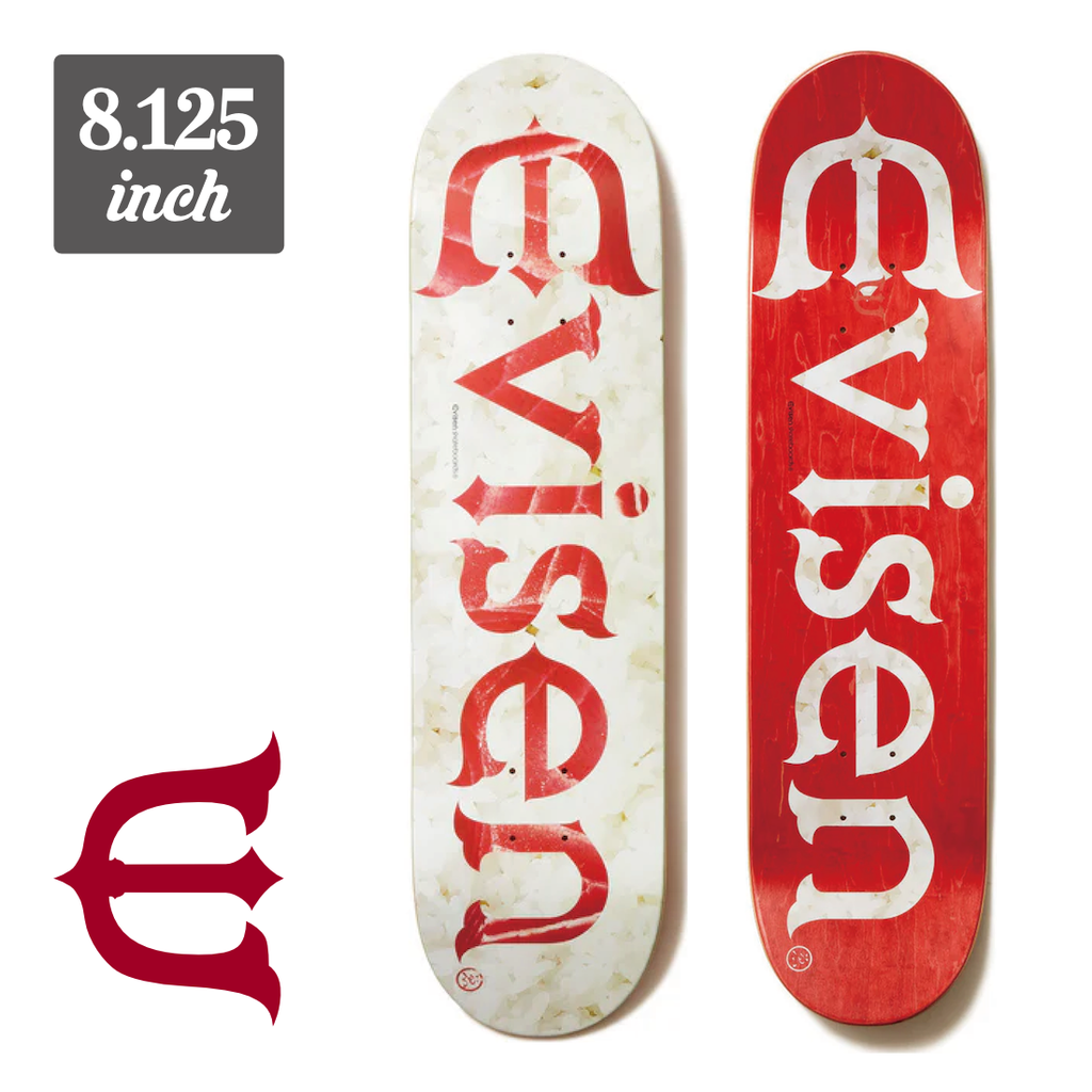 新品 EVISEN SKATEBOARDS EVI-LOGO SUSHI 7.8 EVISEN - EVI-LOGO WHITE - 7.75
