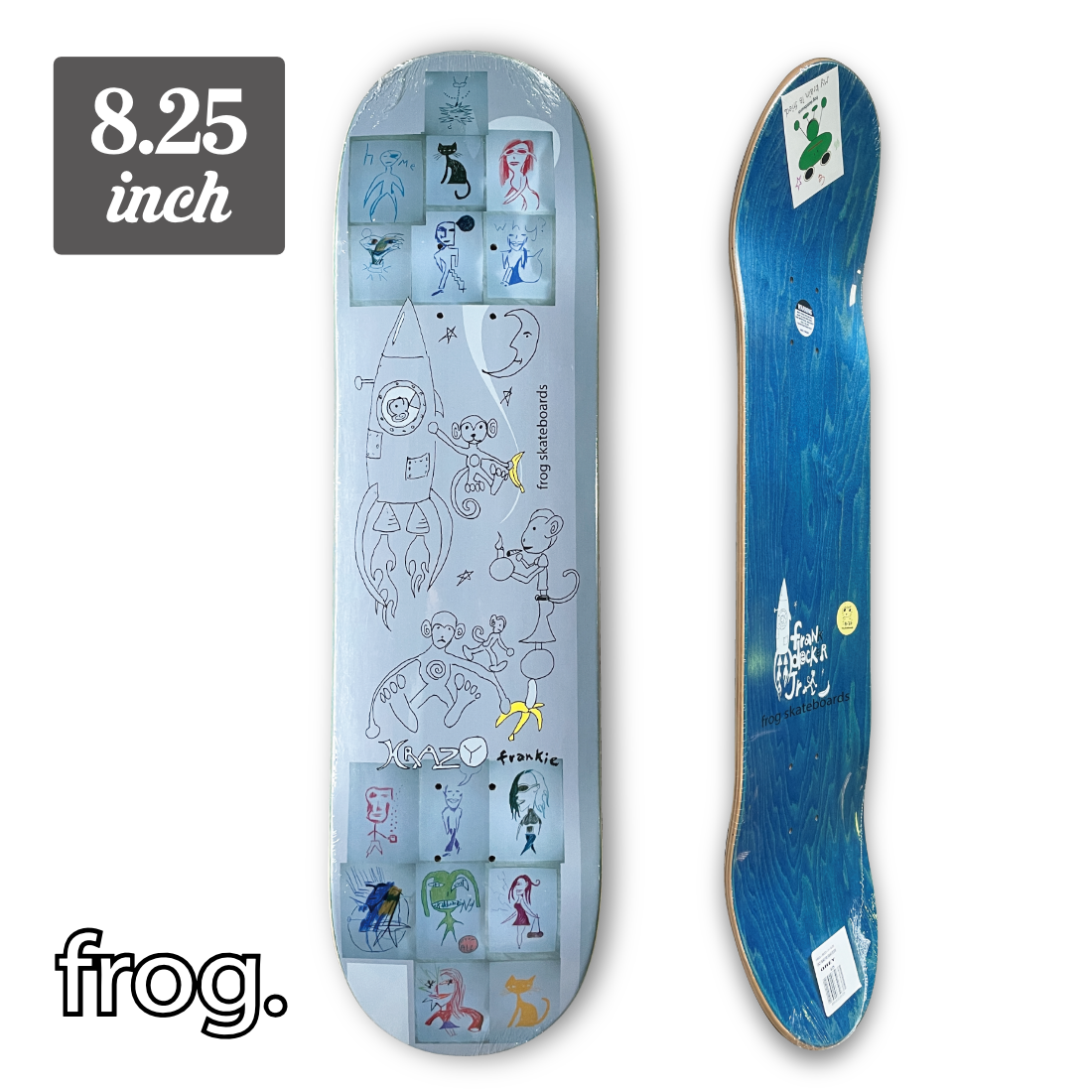 【8.125】Frog Skateboards - Krazy Frankie Pro Deck "Frankie Decker"