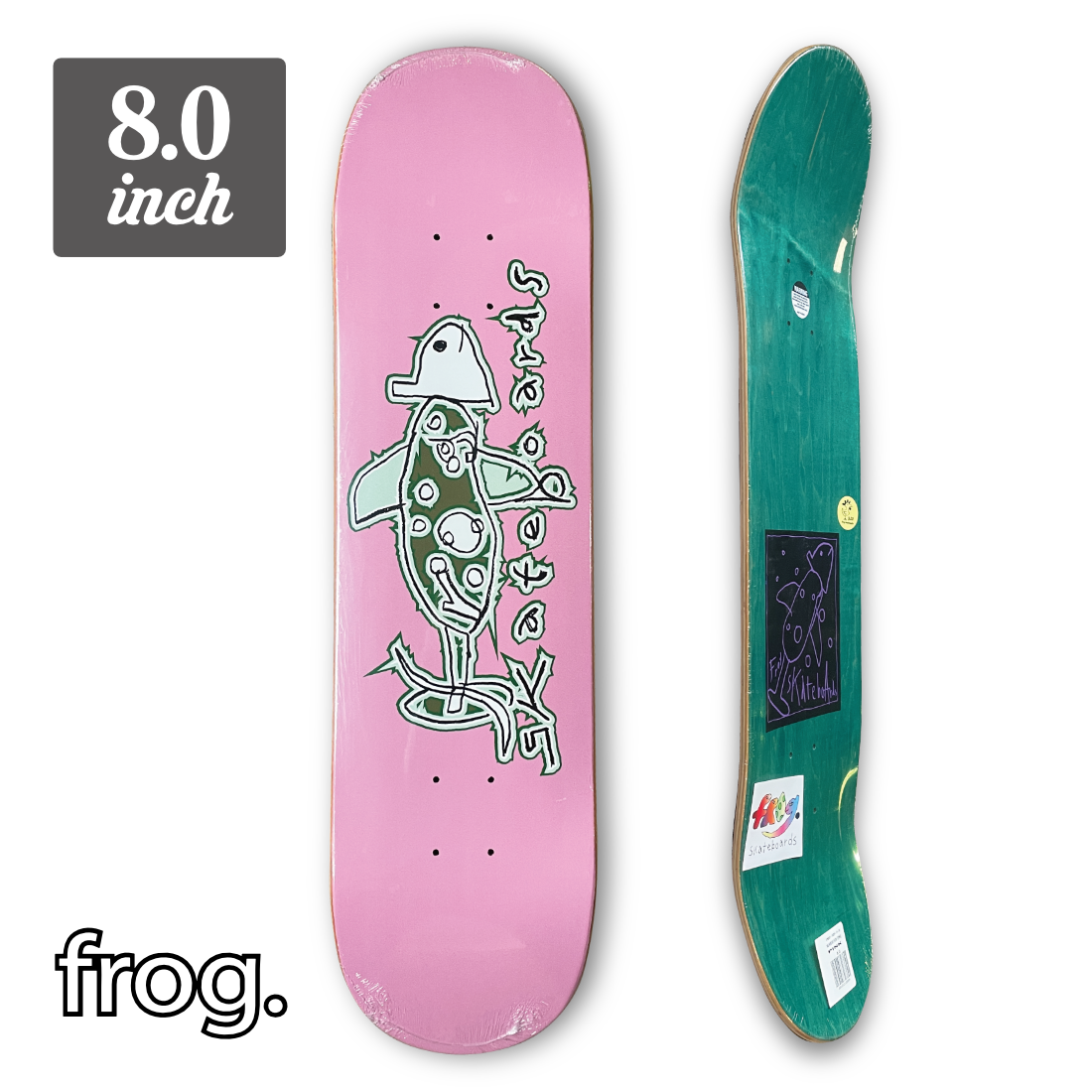 8.0】Frog Skateboards - Rainbow Fish