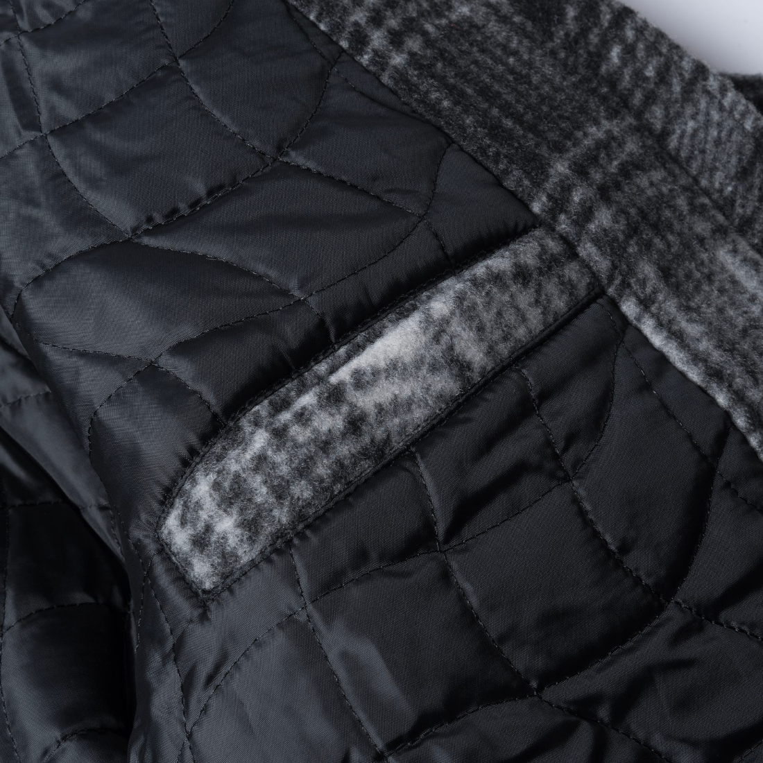 【Dime】Wave Plaid Jacket - Charcoal
