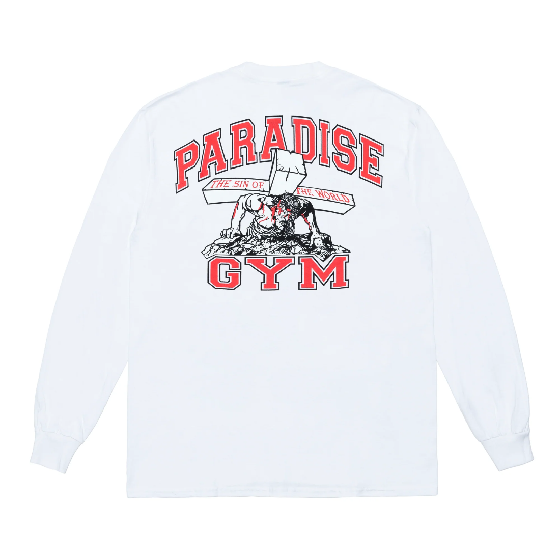 【PARADIS3】Paradise Gym LsTee - White