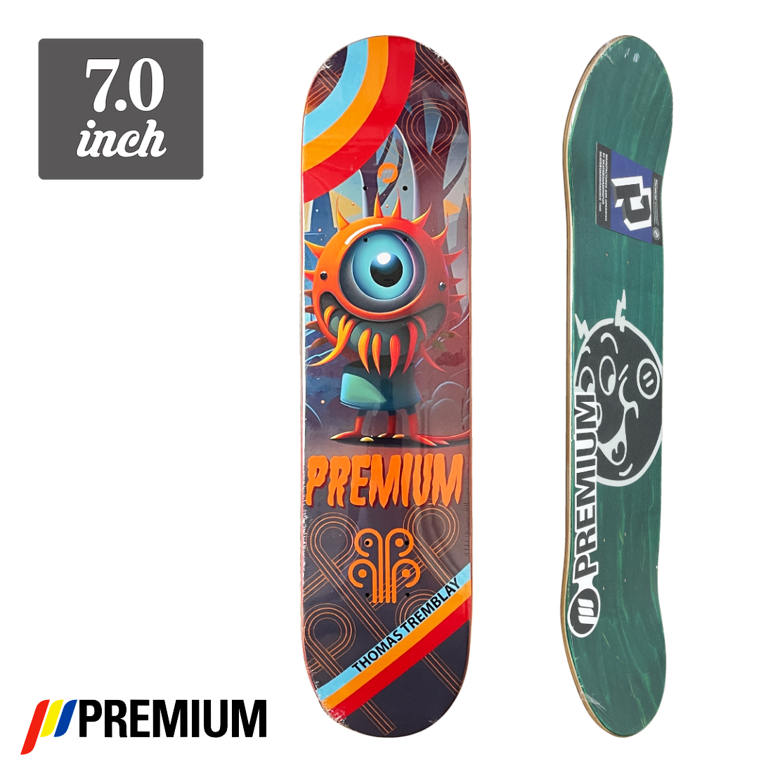 (子供用)【7.0】Premium Skateboards - Thomas Eye
