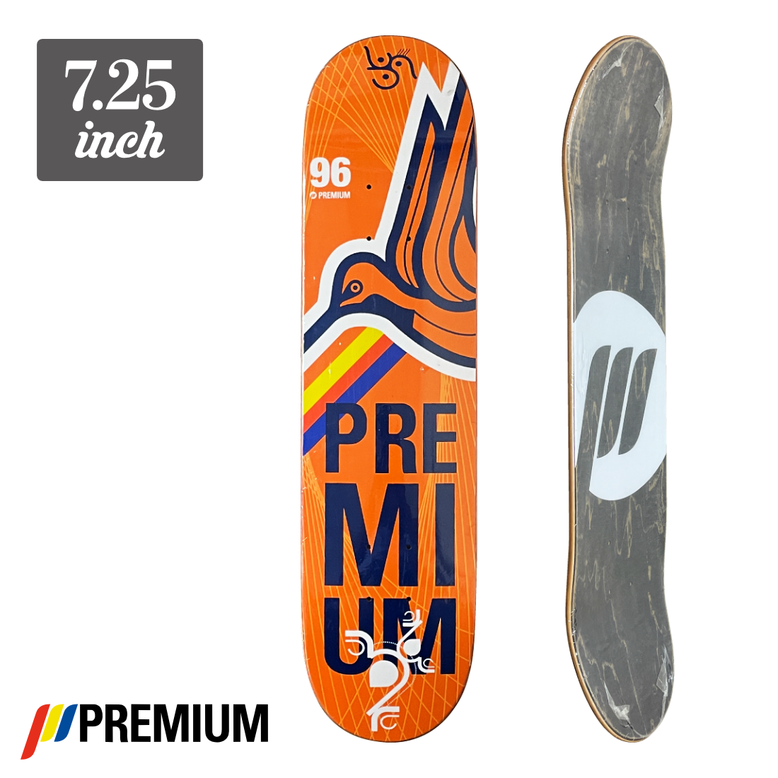 (子供用)【7.25】Premium Skateboards - Naturia Yellow Flybird