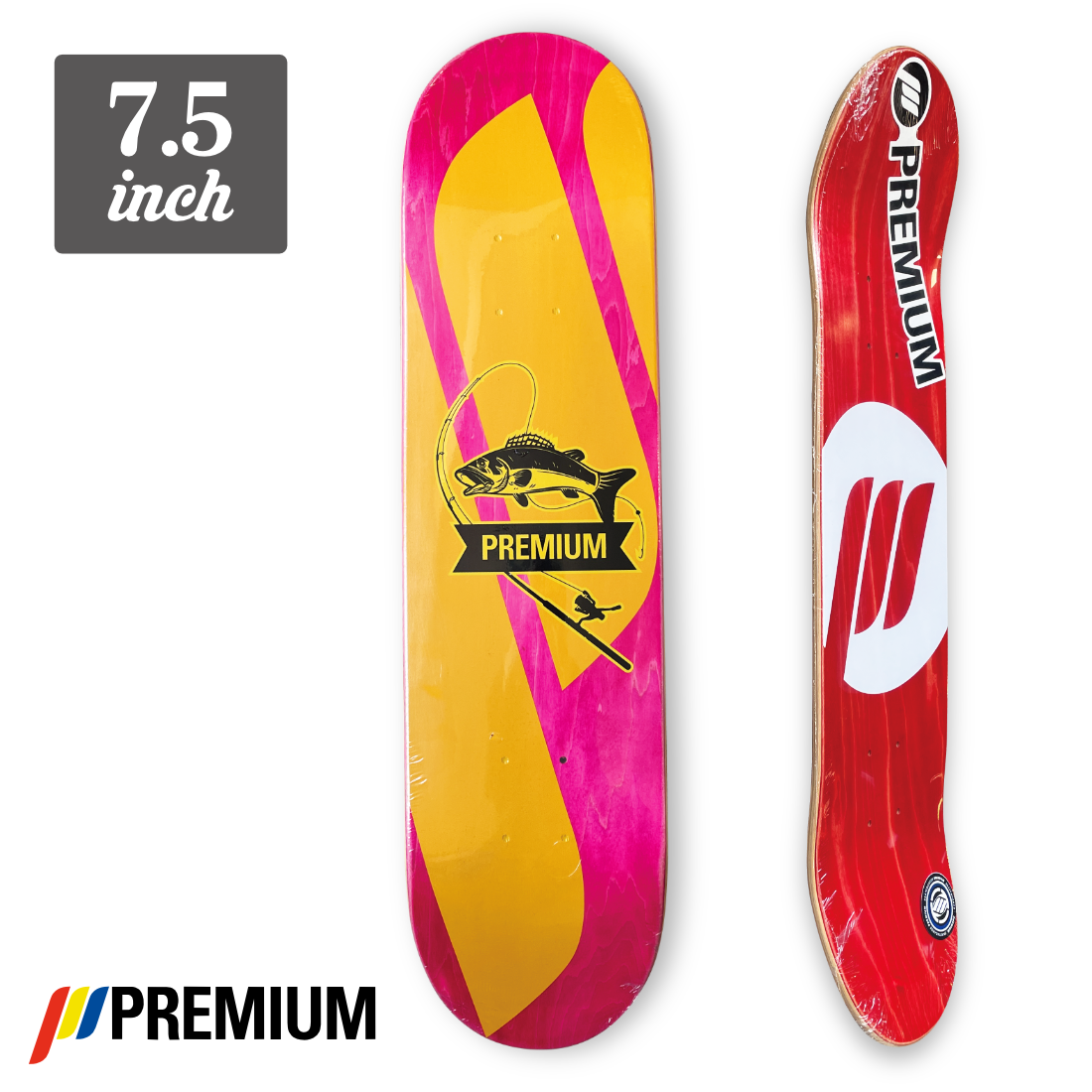 (子供用)【7.5】Premium Skateboards - Big Fishing