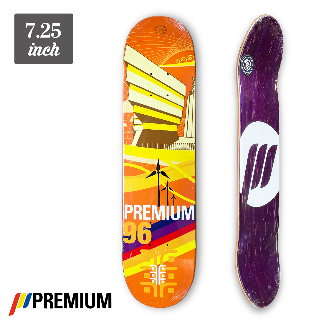 (子供用)【7.25】Premium Skateboards - 96 Exposition67 "Yellow"