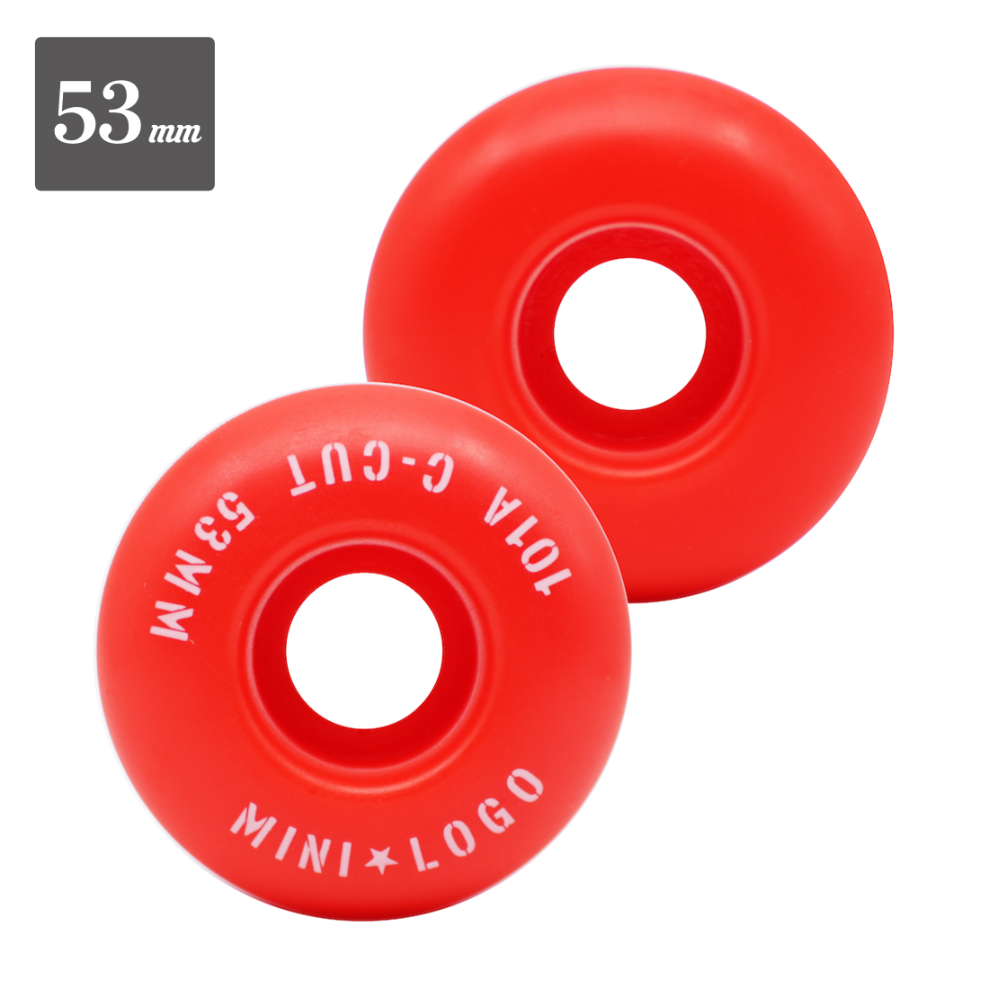 【MINI-LOGO】Wheel "Red" - 53mm