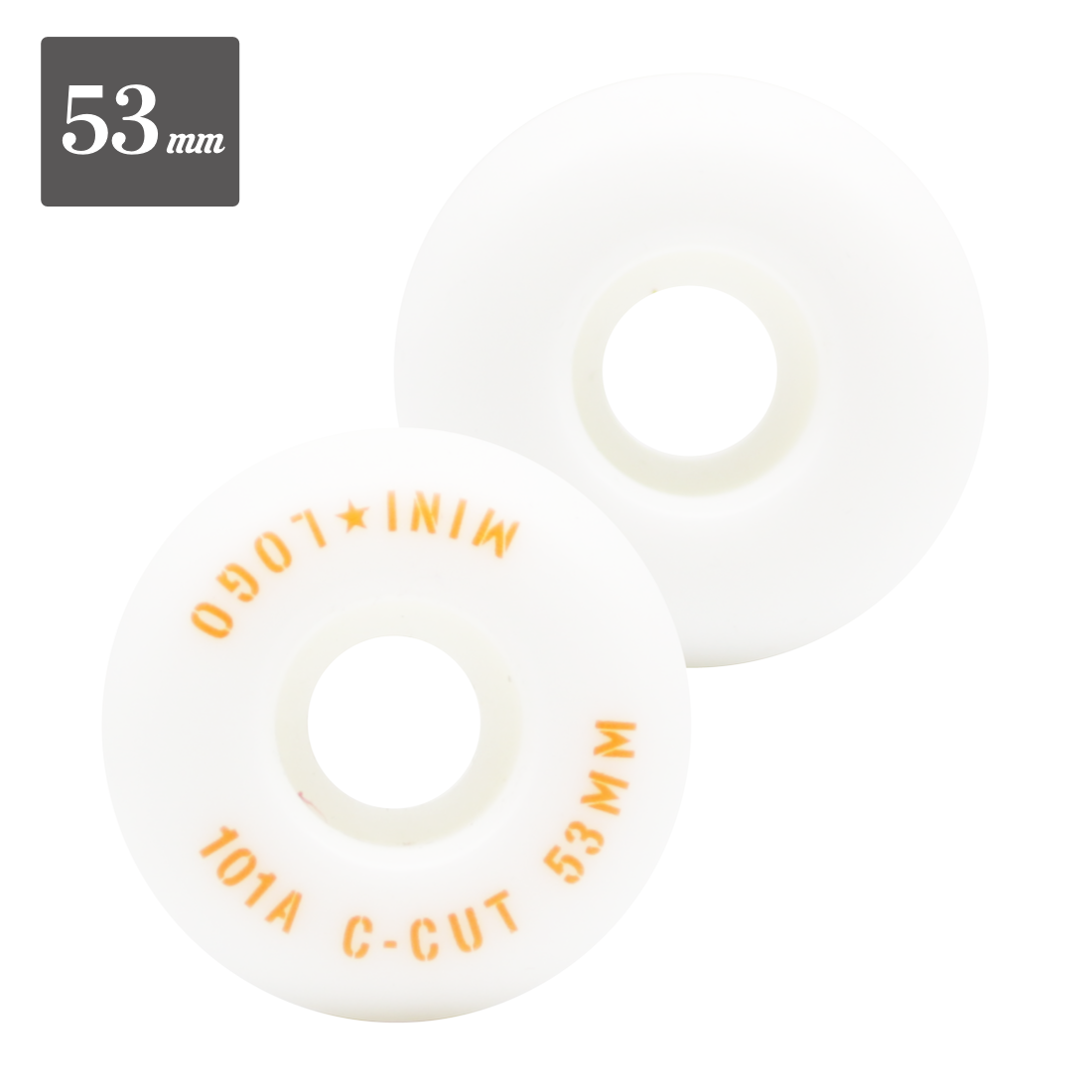 【MINI-LOGO】Wheel "White" - 53mm