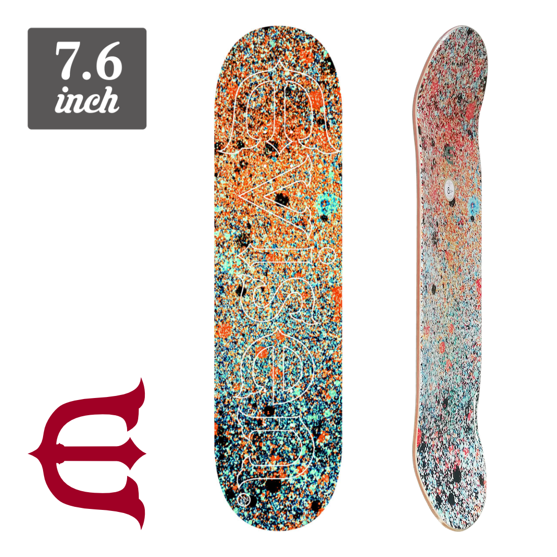 (子供用)【7.6】Evisen Skateboards - Drip Logo