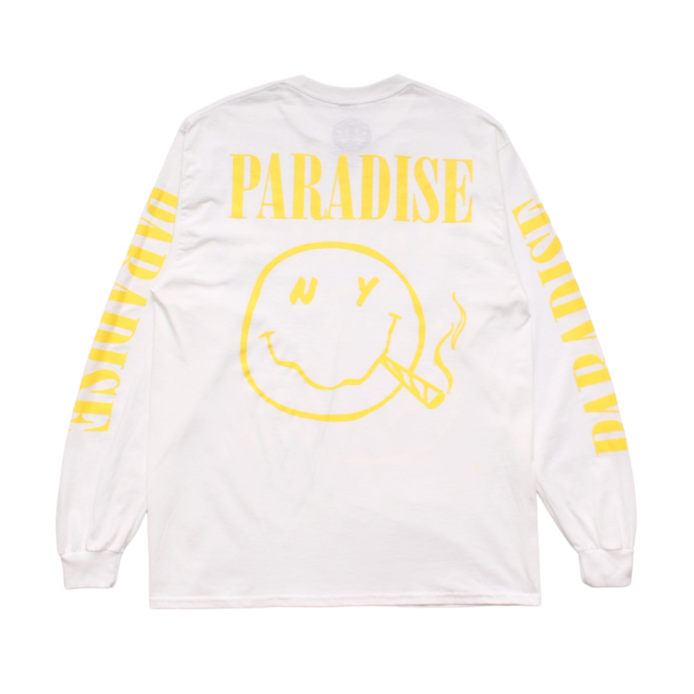 【PARADIS3】Nirvana In Paradise Ls Tee - White